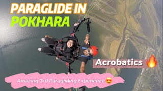 Dar Lagena My Lord, Her 3rd Paragliding Experience Pokhara ,Nepal