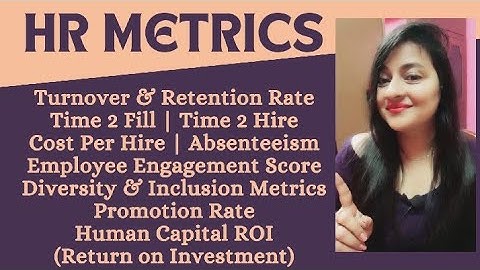 HR Metrics | Turnover Rate | Retention Rate | Cost per Hire #hrmetrics #hr #readytogetupdate