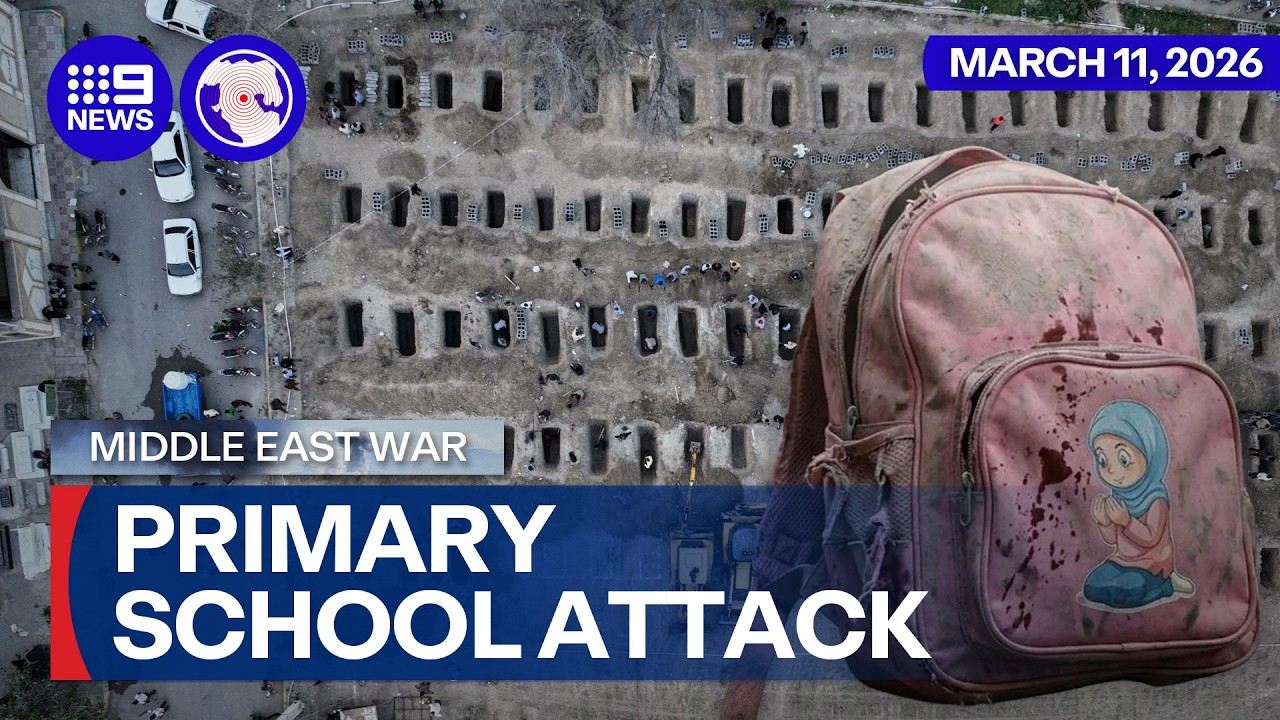 More than 100 children killed in strike on Iranian school | 9 News Australia