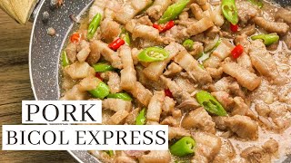 How To Cook Pork Bicol Express  Pinoy Recipe