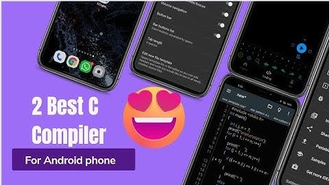 2 Best C language compiler for Android phones | #clanguage #app #gcccompiler