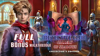 Detective Club 2 Gallery of Shadows Full Walkthrough