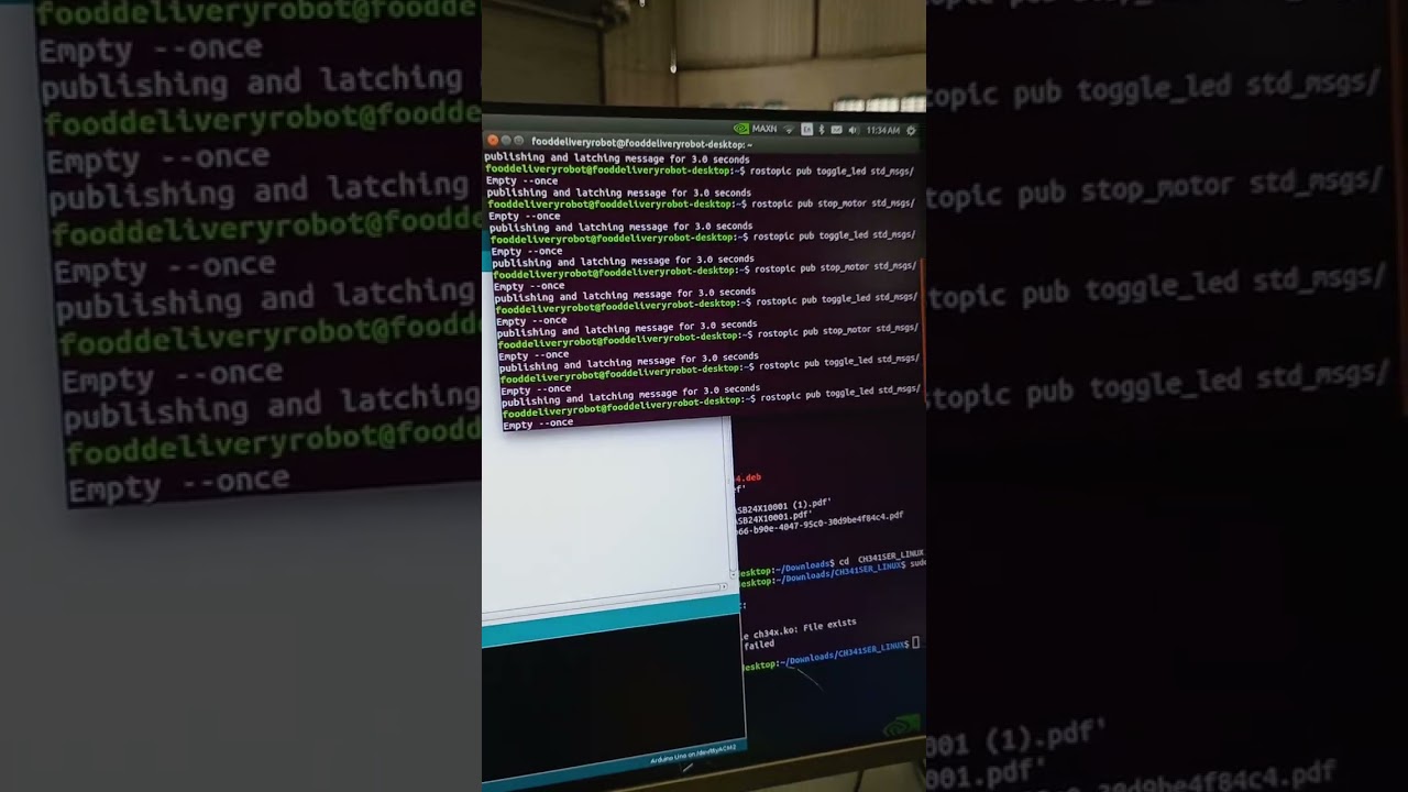 Jetson Nano ＋ Arduino UNO ＋ ROS ＋ Ubuntu ＋ Motor Shield ＋5V DC motor car