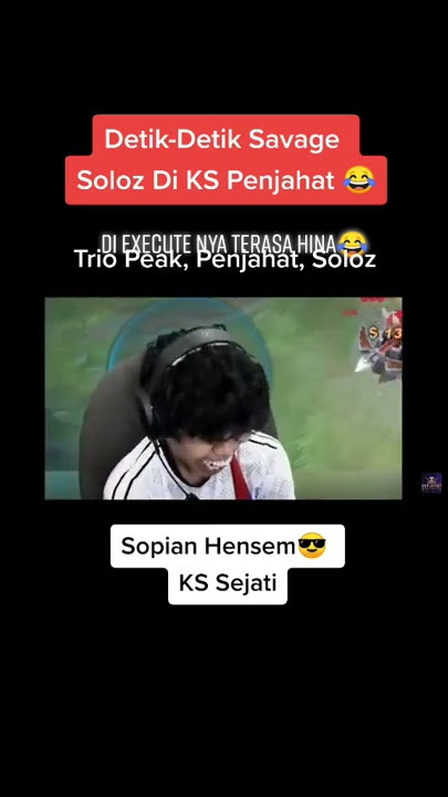 savage soloz di KS penjahat😂😂