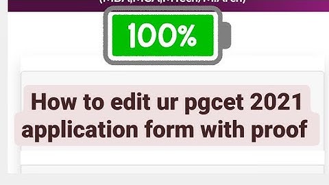 📢📝PGCET 2021 online application editing process with proof from our viewers (how to edit)