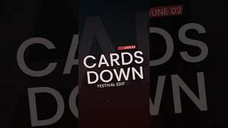 ‘Cards Down [Festival Edit]’ is coming on June 2th ♥️♠️♦️♣️ #djremix #shorts #progressivehouse