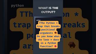 The Python * Trap That Breaks Your Code 🛑 #pythoninterviewquestions #pythonbeginner #python