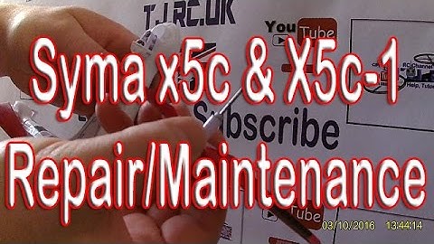 Syma x5c & x5c-1 Repair & Maintenance video - how to remove the prop shaft + plastic gear my way :)