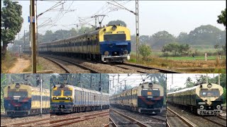 [9 in 1] Non Stop Amazing Multicolored MEMU trains at full speed- Indian Railways!