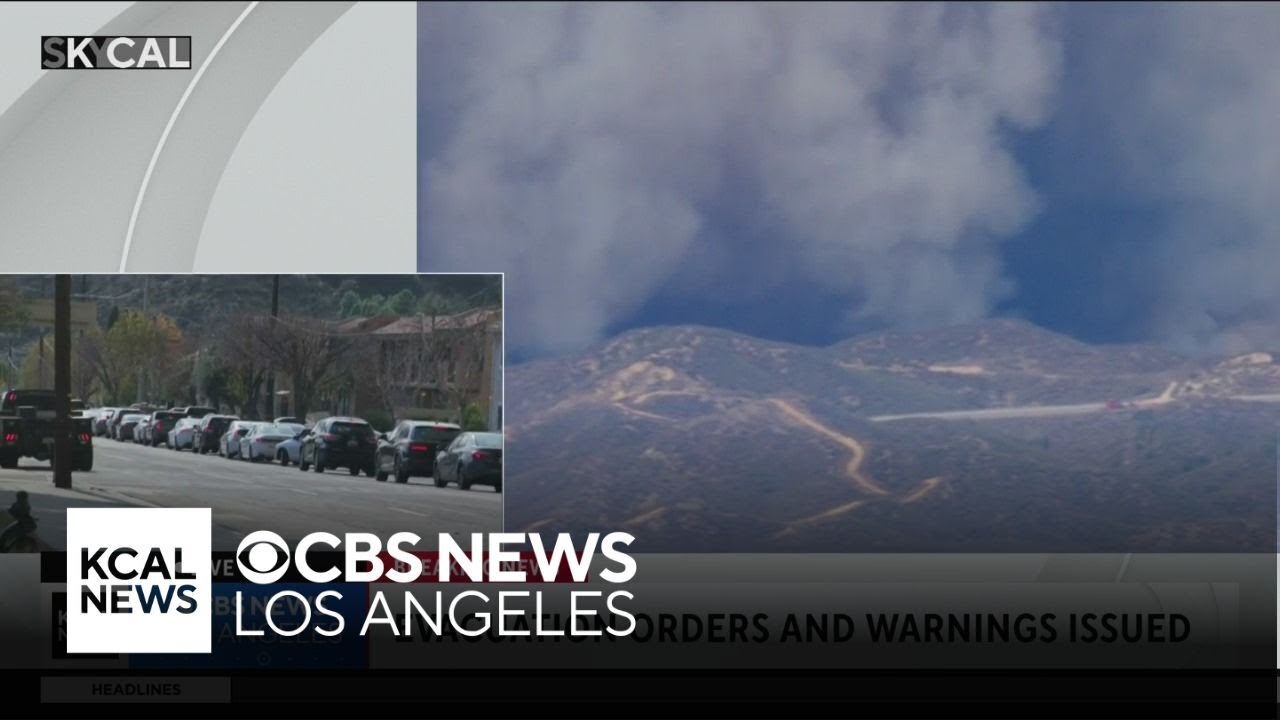 Evacuation orders and warnings issued for Hughes Fire - YouTube