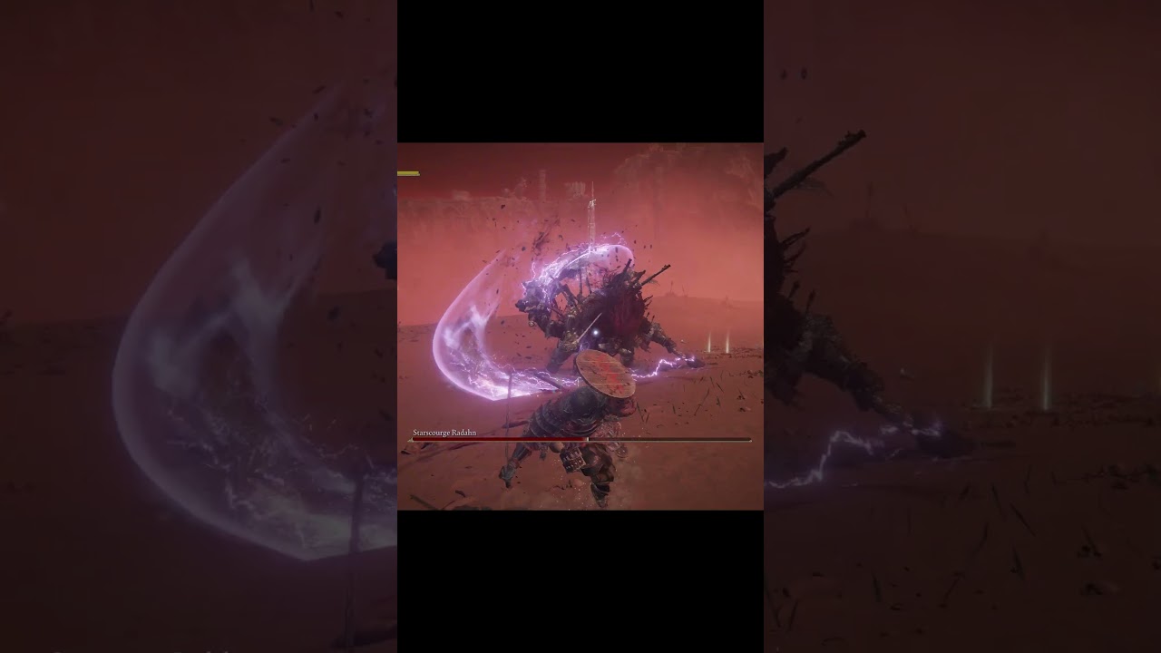 "Starcourage: Radahn's Rare Attack Unleashed - Elden Ring Gameplay"