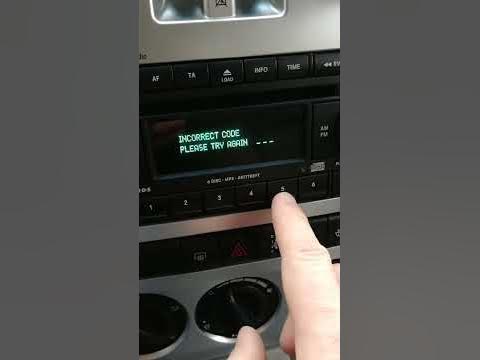 Chrysler Unlock Radio Code - YouTube