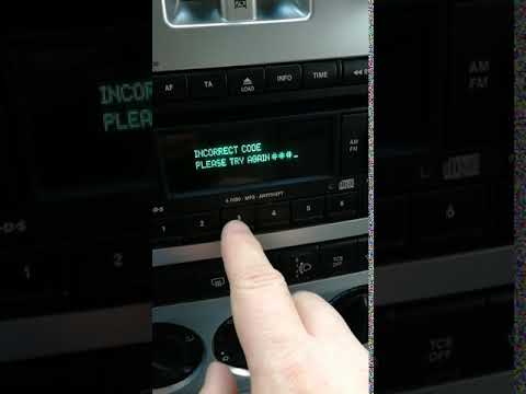 Chrysler Unlock Radio Code