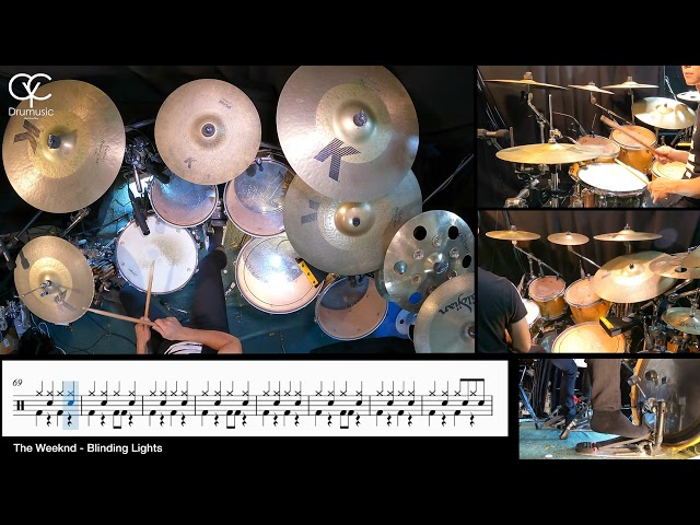 Blinding Lights - The Weeknd / Drum Cover By CYC ( @CYC Drumusic  ) score & sheet music class=