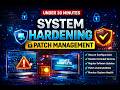 System Hardening & Patch Management 🔐 | Secure Your System in Under 30 Minutes