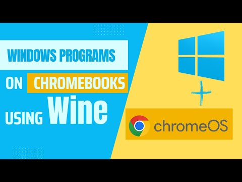Run windows programs on Chromebook using Wine