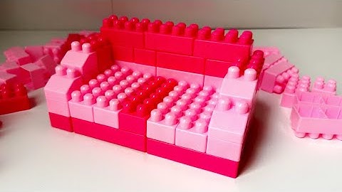 How to build a sofa with building blocks #video #blocks #sofa