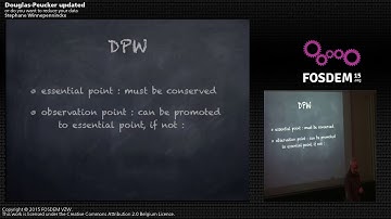 FOSDEM 2015 - Developer Room - Geospatial - Douglas Peucker.mp4
