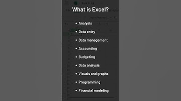 What is Excel ? #shortvideo #youtube #technology #solution #youtuber #youtuber #shortsvideo