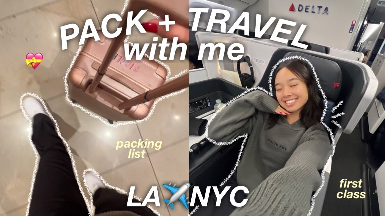 ⁣PACK + TRAVEL WITH ME TO NEW YORK
