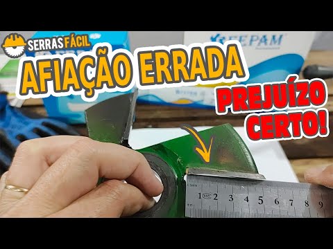 Afiação de Fresa, foi feito Errado, ficou Torta, Prejuízo e Desgaste Prematuro da Ferramenta.