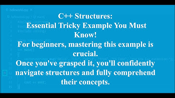 C++ Structures: Essential Example You Must Know! Structs, Constructors, Methods,Beginner part [2]