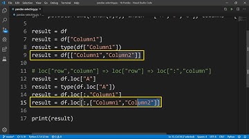 Python - Pandas DataFrame İle Satır Sütun Seçimleri