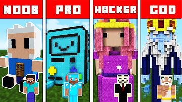 Minecraft Battle - NOOB vs PRO vs HACKER vs GOD : ADVENTURE TIME CHALLENGE in Minecraft Animation