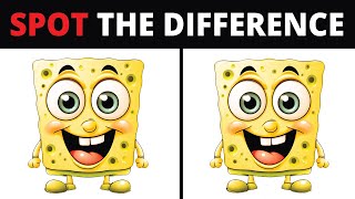 Hard Level SPOT THE DIFFERENCE GAME with Spongebob Squarepants! | Try Find The Difference Challenge