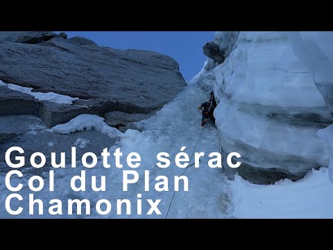 Goulotte Sérac Col du Plan variante Mary Popins Face Nord Aiguille du Midi montagne alpinisme topo