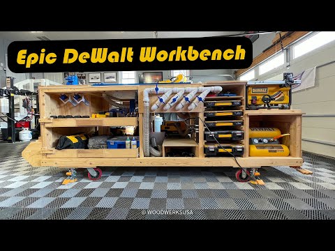 diy mobile project center dewalt workbench walkthrough