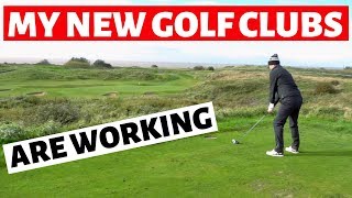 MY NEW GOLF CLUBS ARE WORKING - LINK GOLF COURSE VLOG