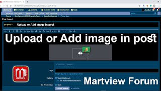 How to upload & Add image in a post on Martview Forum screenshot 5