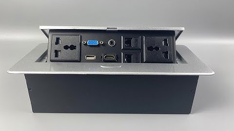 Hộp Ổ Cắm Điện Đa Năng Âm Bàn Họp Desktop Socket Chính Hãng TENKO TK-AS09DN Màu Bạc I Tenko.com.vn