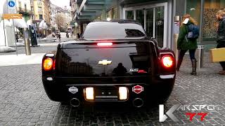 A 400bhp V8 Chevrolet SSR in Geneva, Switzerland startup & sound !
