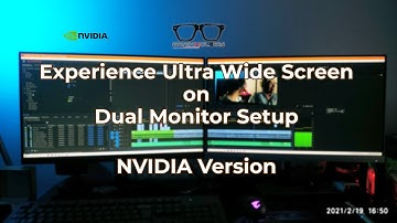 Experience Ultra Wide Screen on Dual Monitor Setup | Nvidia Version | Nvidia Surround