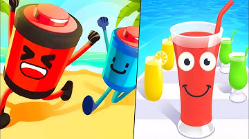 Satisfying Mobile games - Top Tiktok Games in 2 minutes P7 - Juice Run -Battery Run - StackyDash...