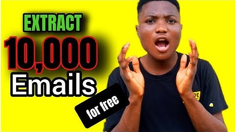 Bulk email extractor! 2024:How to scrape emails for free( LinkedIn emails extractor)