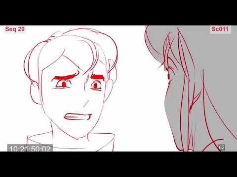 The Dragon Prince - Rayla and Callum kiss [Official Storyboard]