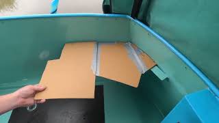 VLOG 136, Narrowboat fit out - STERN SEATING, FLOOR AND GAS LOCKER LIDS