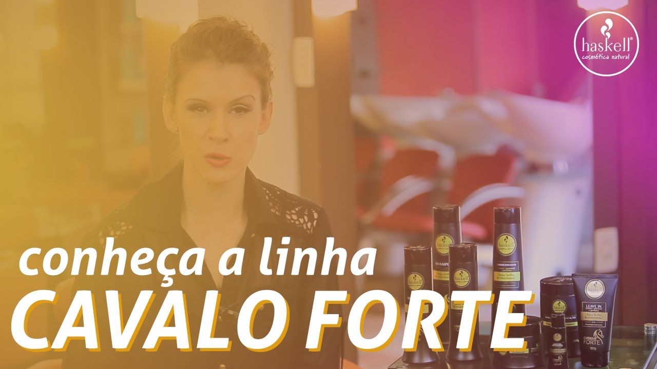 receita para crescimento de cabelo Linha Cavalo Forte Haskell: Aprenda Como Usar Passo a Passo
