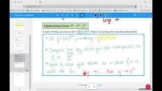 Lesson 19, part 2:  Additional Indeterminate Forms