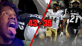 Colorado State Rams vs. Colorado Buffaloes | Full Game Highlights *Reaction*