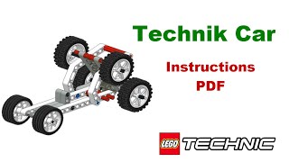 Заводная машинка Lego Technic - инструкция 1