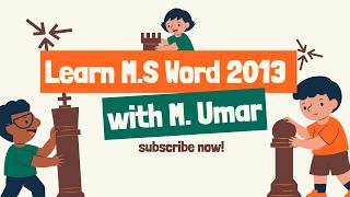 MS Word 2013 Introduction | Urdu Tutorial for Beginners