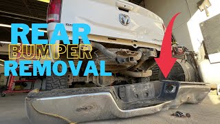 Rear Bumper Dodge Ram 09-19 Removal