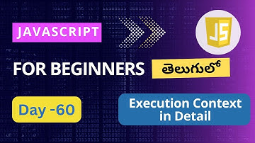 Execution context in JavaScript | Execution context in telugu | Execution context  #javascript