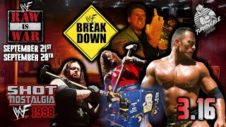 SHOT OF NOSTALGIA #3.16: WWF 1998 | SEPT 21st & SEPT 28th RAW | BREAKDOWN | TITLE DISPUTE & ZAMBONI!