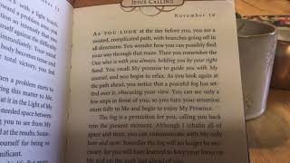 November 16 Daily Devotional “”Jesus Calling” “ Focus on Christ”