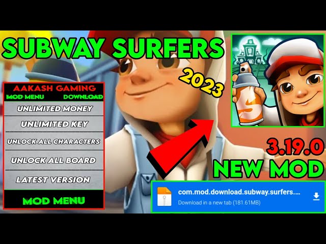 Subway Surfers MOD APK v3.19.1 (Unlimited Coins/Keys) 2023